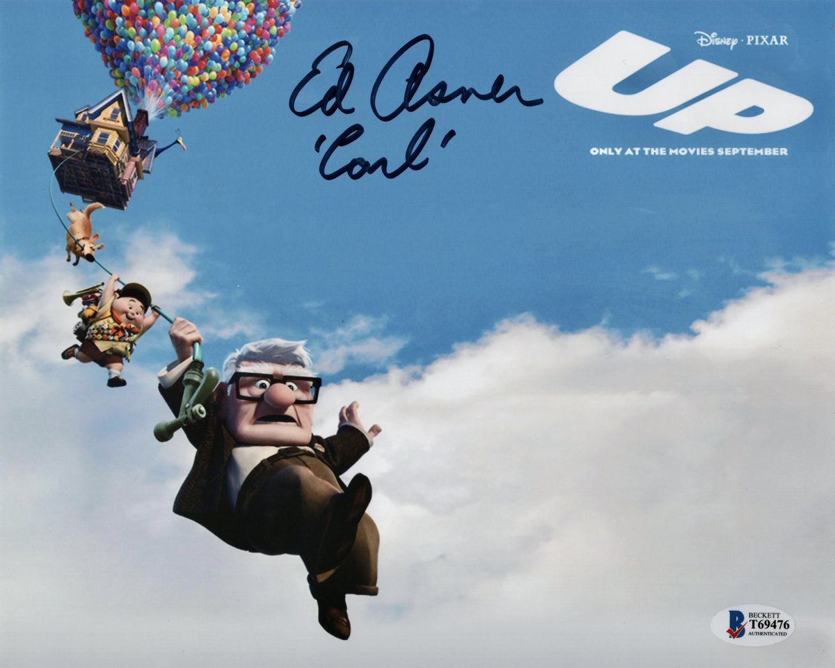@Disney & @Pixar’s “Up”, DIR by @DocterPete & @bobpeterson_hey, and starring @TheOnlyEdAsner, Christopher Plummer, @JordanNagai & Peterson, was released #OTD in 2009.
Happy 14th anniversary!
8x10 poster photo signed by Asner for @OC_Celebrity is from our collection.
#Up #EdAsner