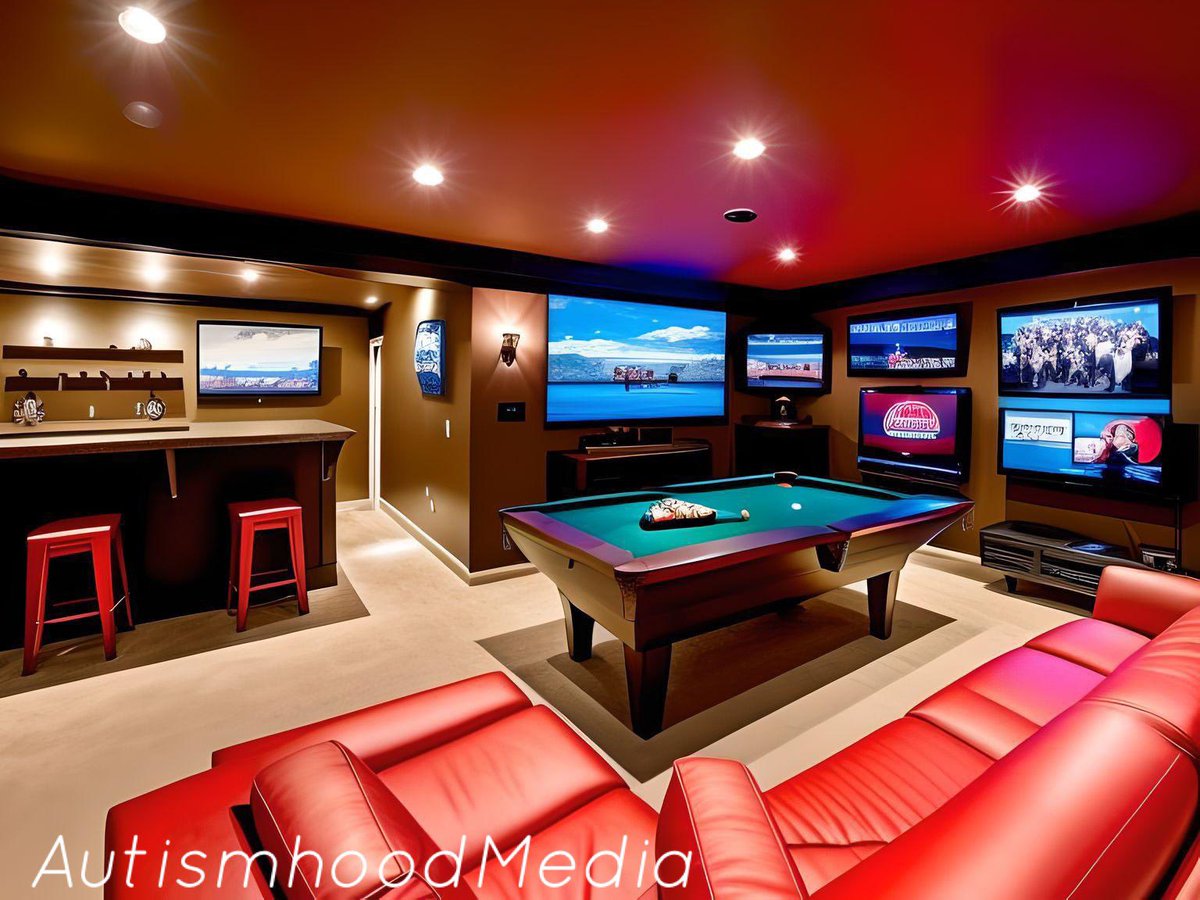 Lets chill 

#Mancave #basement #chill

#art