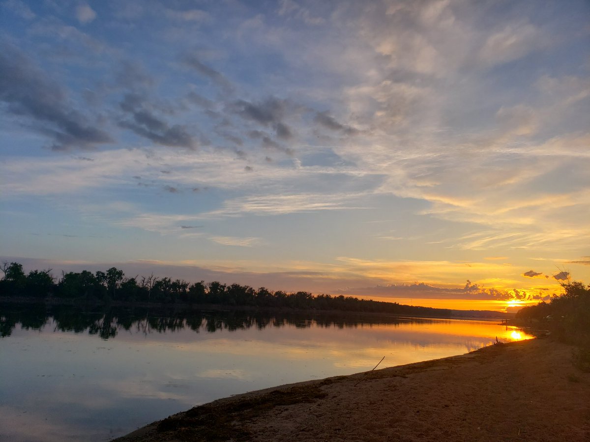 Didn't catch any fish, did catch a beautiful sunset!