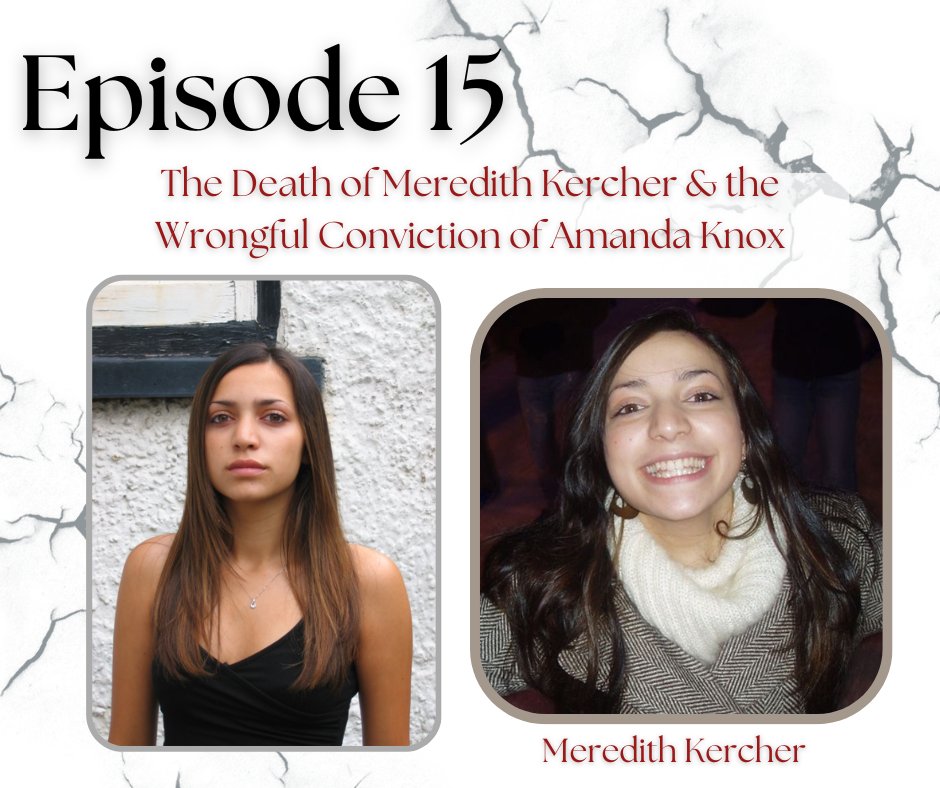 MECrisispod's tweet image. Welcome to episode 15 of MEC!

This week, you only get Madison, but there will be a cohost next episode to bring some much needed comic relief.

This week, Madison dives into the murder of Meredith Kercher and the wrongful convictions of Amanda Knox and Raffaele Sollecito.