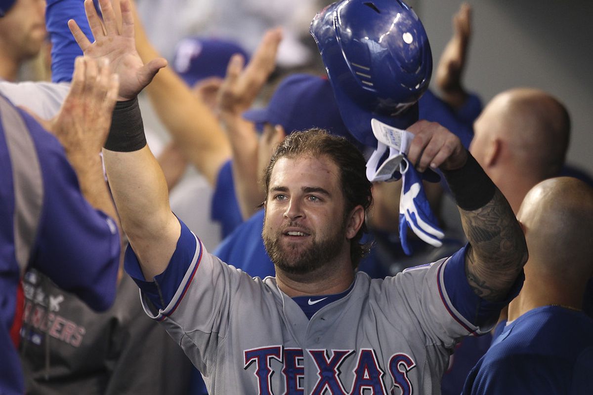 Texas Rangers Baseball History on Twitter "5/29/11 Mike Napoli slid