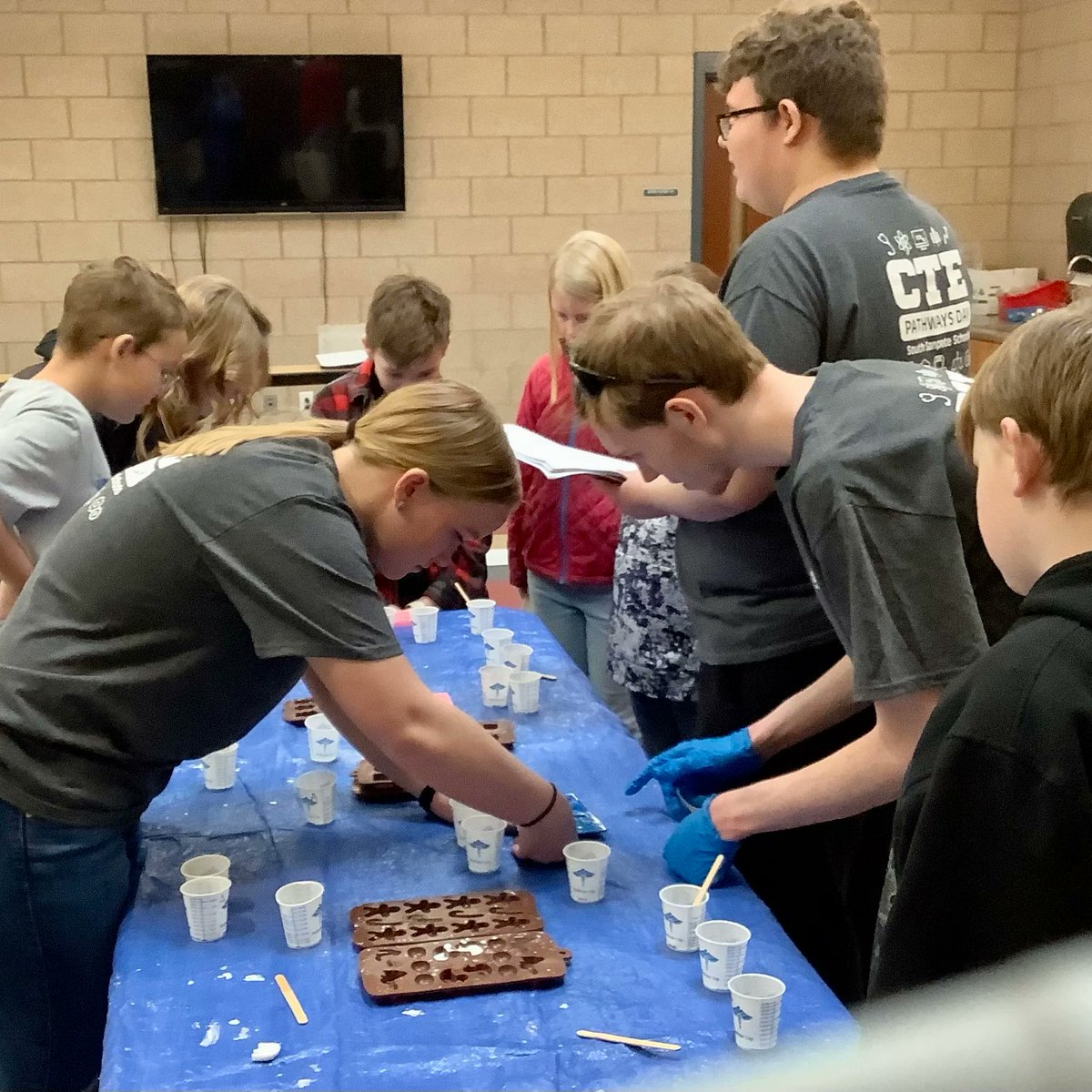 36 GEAR UP students at #GunnisonValleyHS GEAR UP students participated in Pathways Day teaching younger peers about pathways in high school that lead to college majors and careers beyond high school