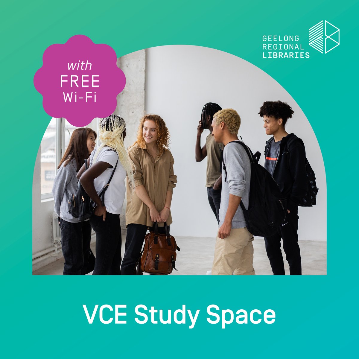 geelonglibrary's tweet image. 📚 Need a quiet place to study with free Wi-Fi? We've study spaces just for VCE students. And #VCE books &amp;amp; resources &amp;amp; support from our friendly staff. ow.ly/t9Xm50OxuCm
📆 Every Wed 5:30-8pm + Every Friday 2-5:30pm at Geelong Library &amp;amp; Heritage Centre. No bookings needed!