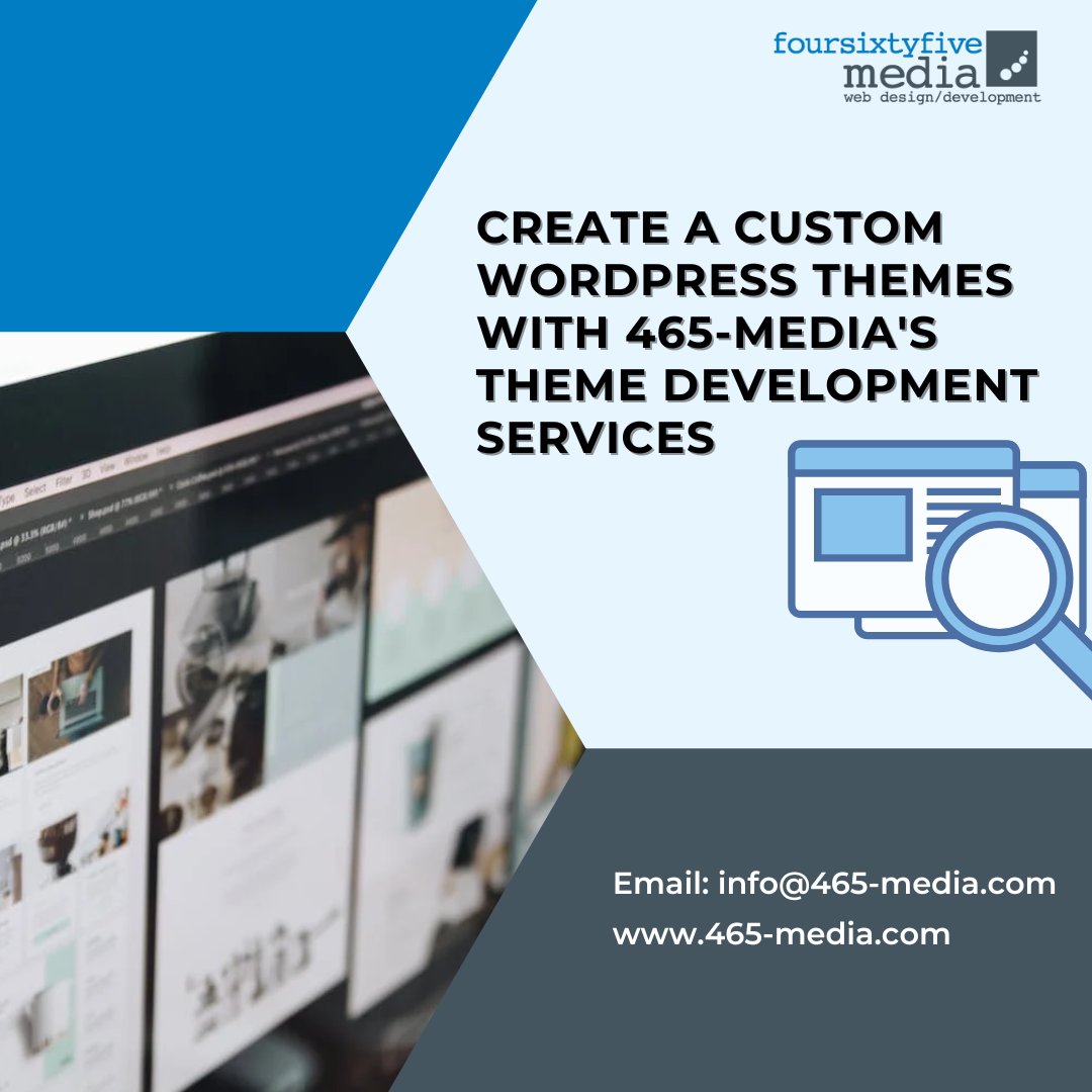 465medianh's tweet image. We offer WordPress Theme Development services that can help you create custom themes for your clients or your website. bit.ly/3Megl14 #WordPress #465-media #themedevelopment #customthemes
