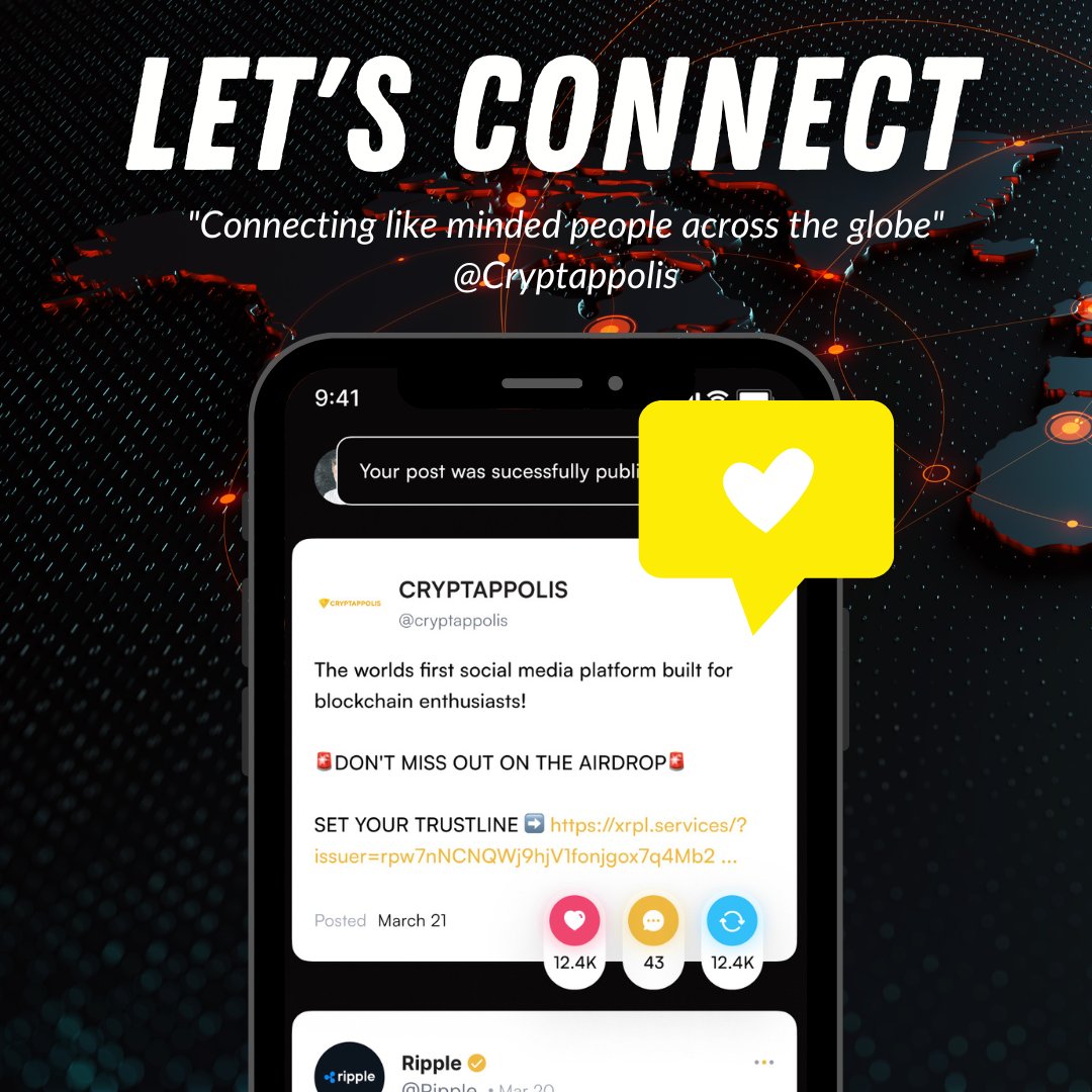 cryptappolis's tweet image. Stepping into a whole new dimension of social media with Cryptappolis! 🚀🌐✨ 

Embrace the future of connectivity and revolutionize the way we interact. Together, we&apos;re shaping the decentralized world, one post at a time. 💎💻🌍 

#DecentralizedConnectivity #InnovationUnleashed&quot;