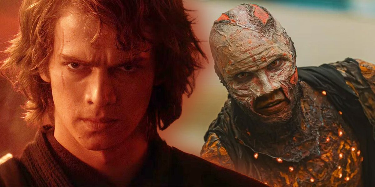 CBR's tweet photo. Cosplayer Sean Sharp recreates "Crispy Anakin Skywalker" from Star Wars: Revenge of the Sith. 

https://t.co/vO5pvEtIsE 

@SharpShotEfx https://t.co/2CRtE1qZhr