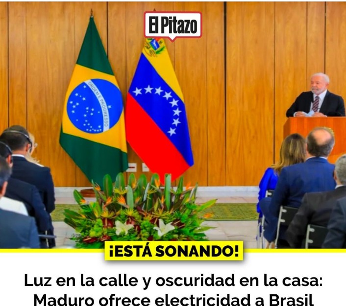 Jorgejdc's tweet image. El chiste se cuenta solo , mientras mi pueblo del #Piñal lleva más de #3horas sin electricidad el dictador de #Maduro le ofrece electricidad a #Brasil así actúan #LosNarcosComunistas