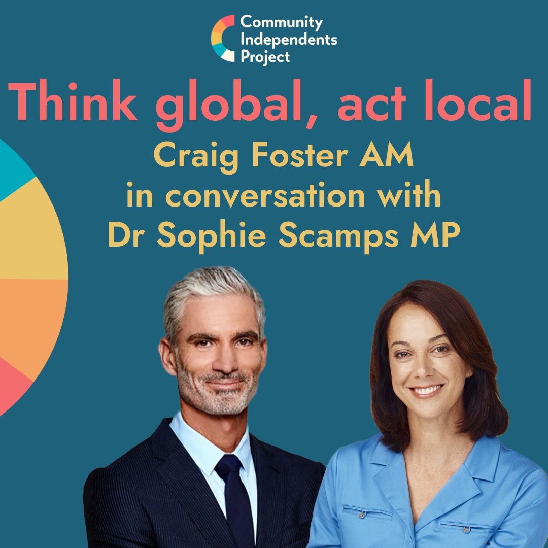 #CIPConvention2023 6/8 Don't miss Craig Foster in conversation with Dr Sophie Scamps this Saturday! 
'Care is the force that strengthens a nation, street by street, community by community and builds a better world' - Craig Foster at the Press Club.
communityindependentsproject.org/convention-2023