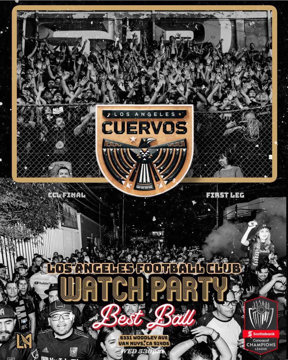 The stage is set
Let the @thechampions Cup final begin
Join us for a special watch party this Wednesday @ 5:30pm vs @clubleon_oficial
Bring the family and support your local club @lafc
New @lafc3252 supporters are welcomed and encouraged to attend. #CawCawMF #SCCL23