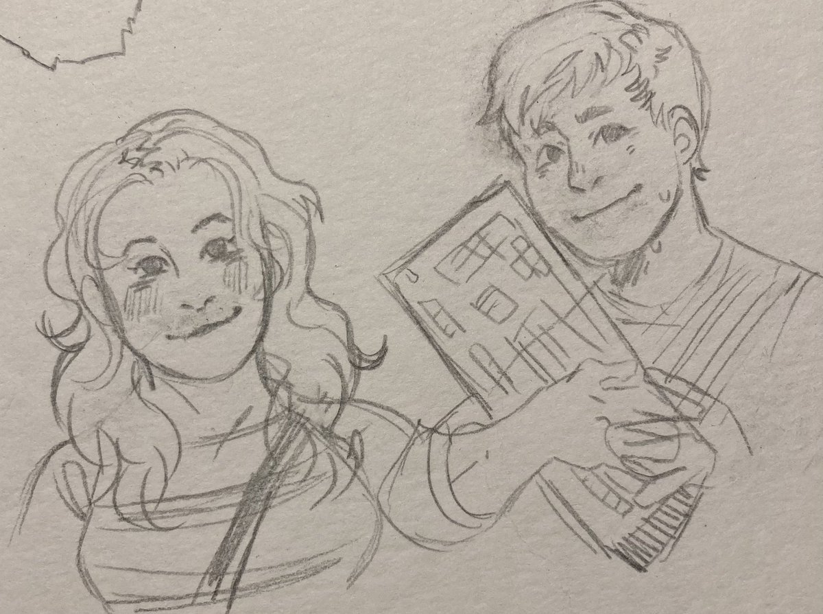 leekiings's tweet photo. trying to draw other characters other than law so here's a test doodle for brian and ki :) #VGHS #VideoGameHighSchool https://t.co/Z55nmYkMB1