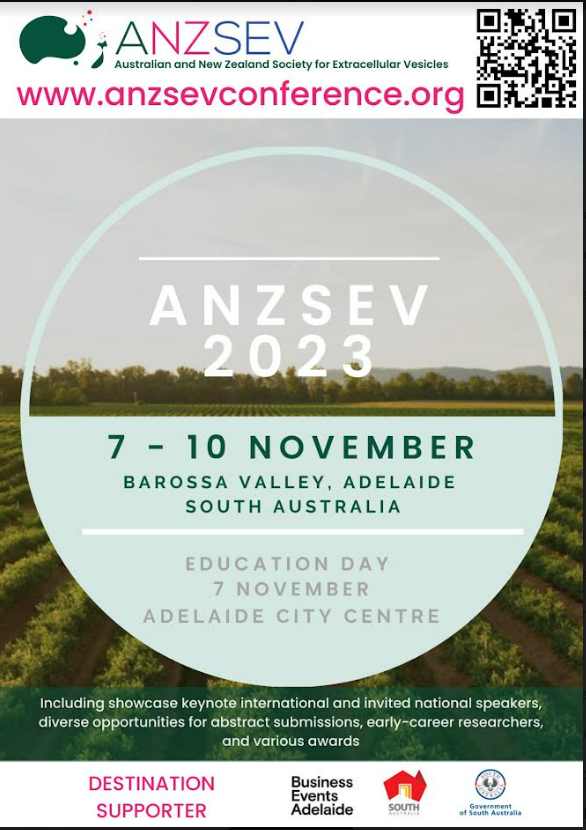 #ANZSEV2023 Abstract submissions deadline has been extended! Submit your work before Friday, 9th June 2023 to be part of the esteemed presenters! #extracellularvesicles #EV_studies #EVs 
anzsevconference.org/abstracts