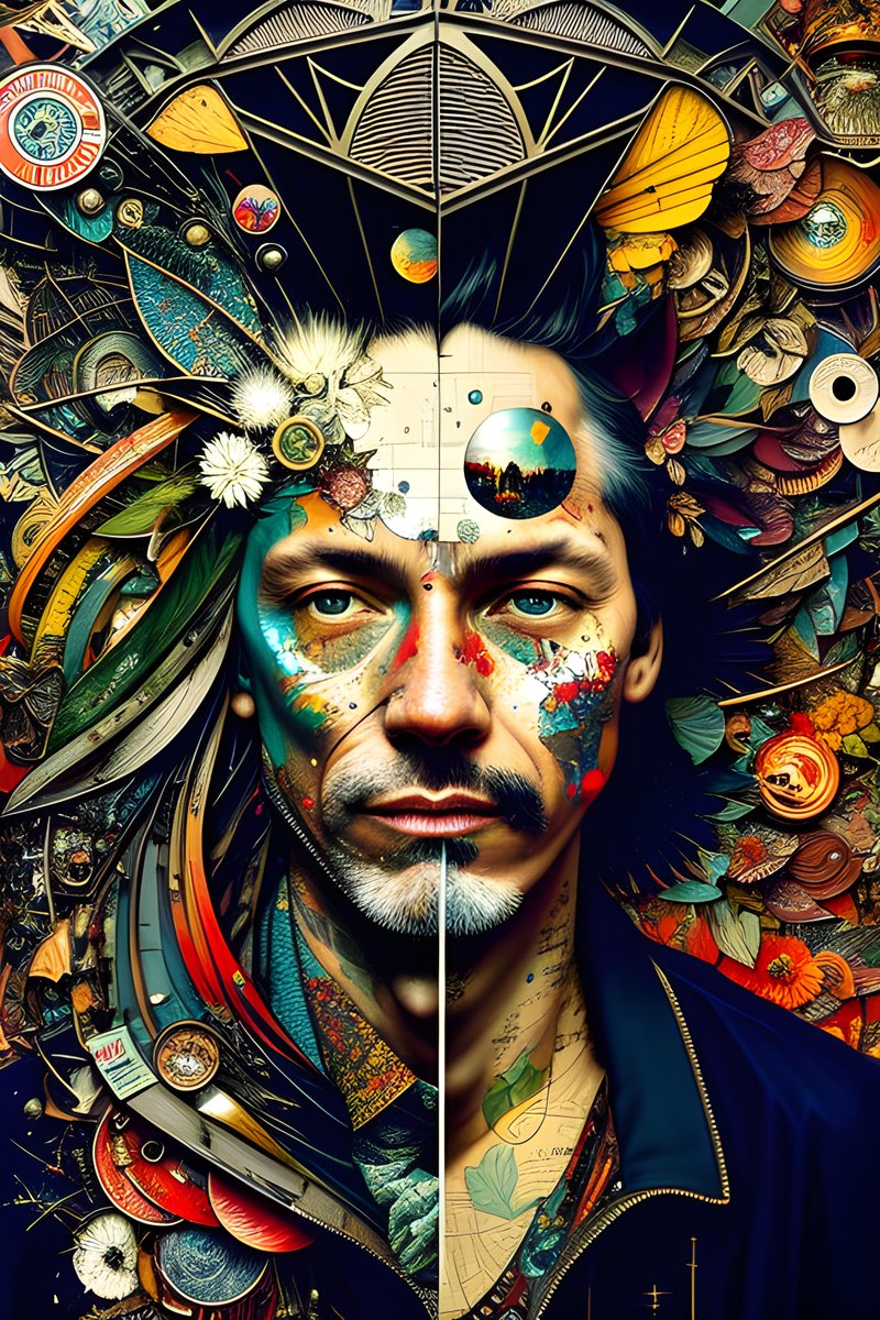 CutoutDonkey's tweet photo. Neural networks spawning  avant-garde masterpieces. Dadaism vs Bosch. #GodAI #surrealism #computationun #deleuze #OrderAI #AIArtworks #CrowdMind #AIArtwork #PlaygroundAI #AIkunst, #AI艺术 https://t.co/uD7AJDaU9W