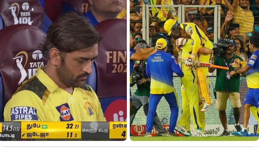 SarvanThangappa's tweet photo. Miracles happen any time Just do the duty.
#CSKvsGT #Dohni #IPL2023Finals https://t.co/LrGjtJjVJ0