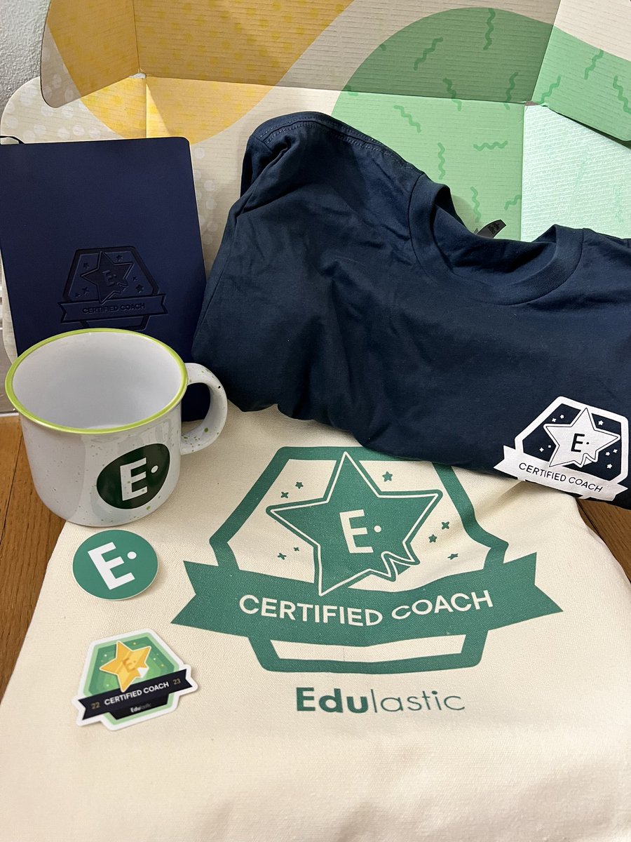 Officially an Edulastic Certified Coach!!! Thank you @Edulastic for all the swag. #edtech #techtools