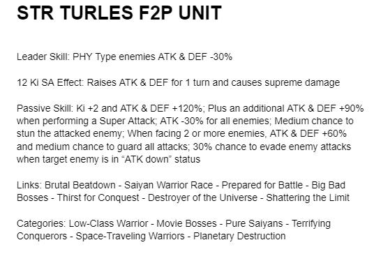 F2P STR Turles