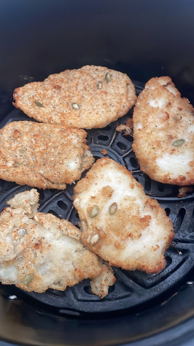 Dinner started with grilled fish with cucumber.