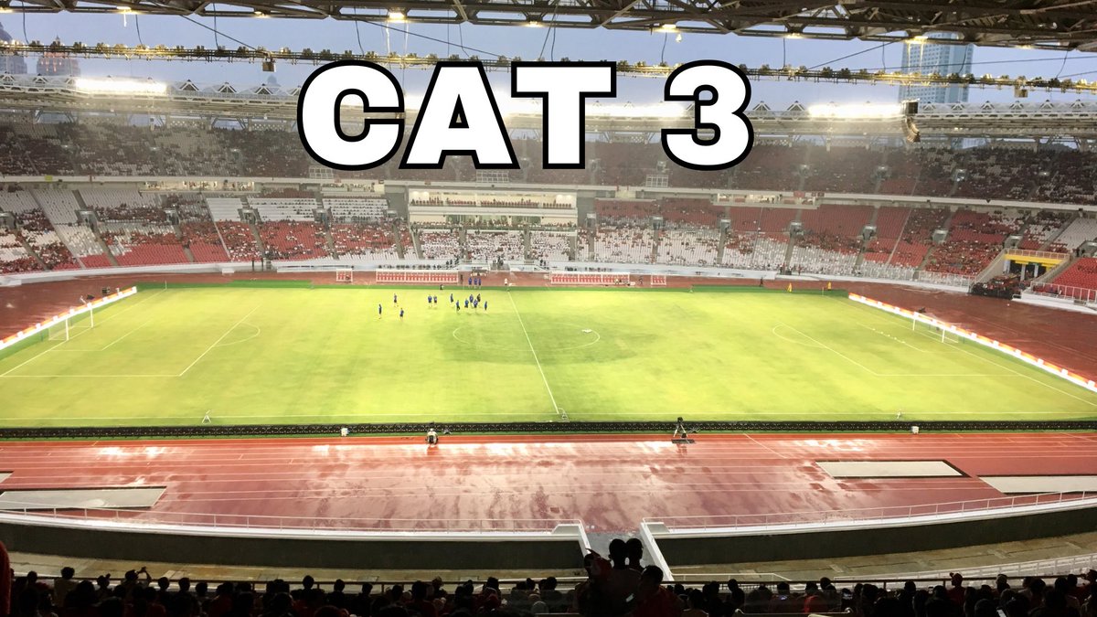 📸 POV nonton bola di GBK

VIP: Buat nonton santai. Pandangan ketutup bench &amp; pintu tunnel

Cat 1: Samping VIP. Pandangan jelas ke lapangan dan tidak jauh

Cat 2: Posisi di belakang gawang. Berasa ultras

Cat 3: Tribun atas, harga termurah, pandangan jelas ke semua sudut lapangan