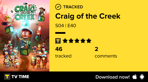 Terminei de assistir S04 | E40 of Craig of the Creek! #craigofthecreek  tvtime.com/r/2PM6c #tvtime