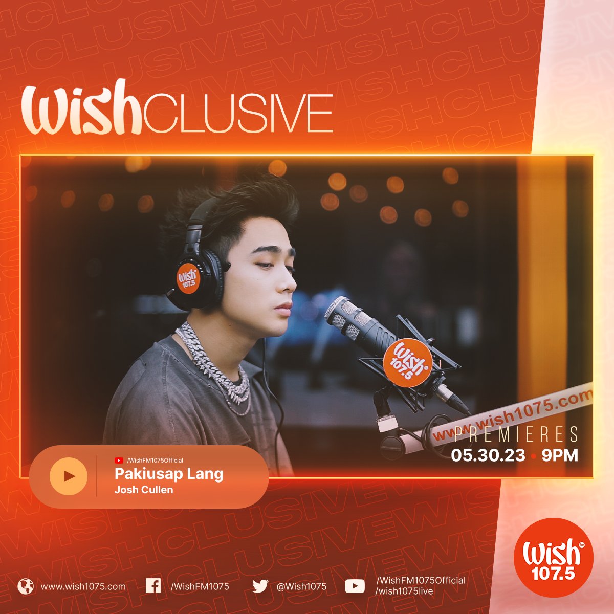 🎶 Kaya mo pa ba?
Lahat ay kakayanin basta para sa'tin
Kaya mo pa ba?
Mga pangako natin alalahanin 🎶

<a href="/JoshCullen_s/">JOSH CULLEN</a> is back on the bus! Catch his Wishclusive performance of his single "Pakiusap Lang," dropping at 9 p.m. PHT on our YouTube channel!