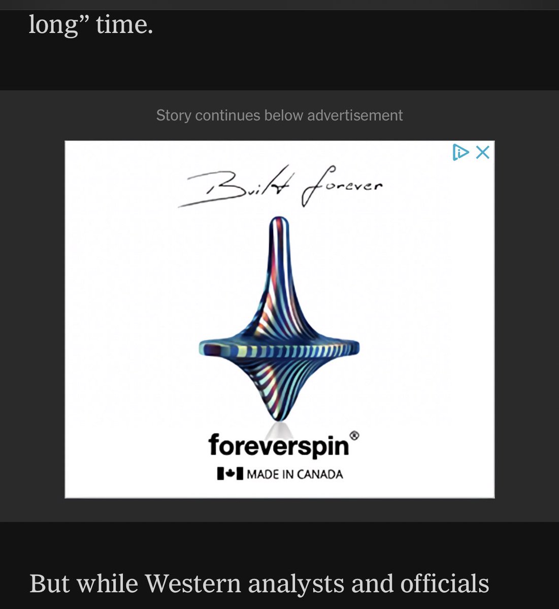 Saw Inception with the kids two days ago. This ad started showing up in my feeds yesterday. 
.
.
.
It’s still spinning.