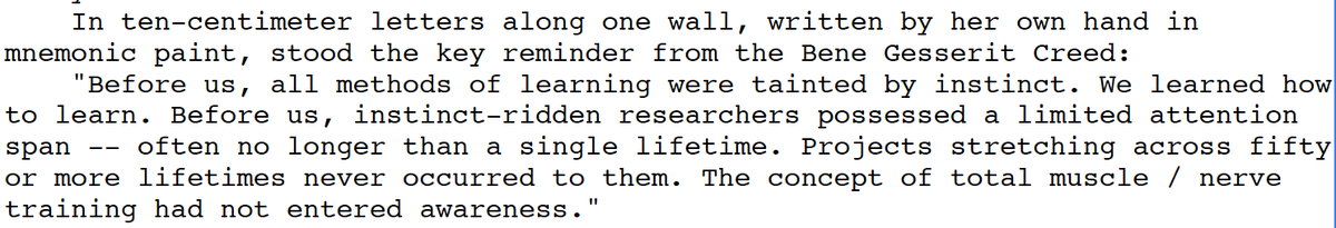 studying Bene Gesserit epistemology