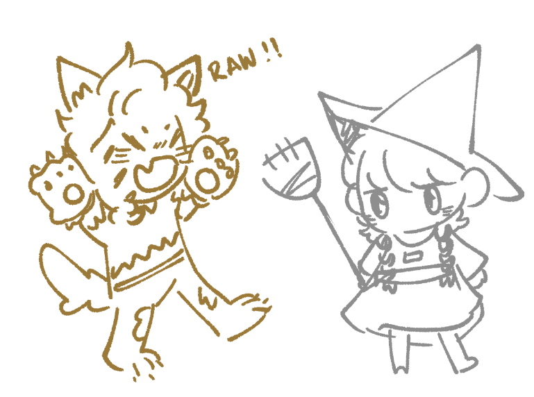 lil witch and the werewolf