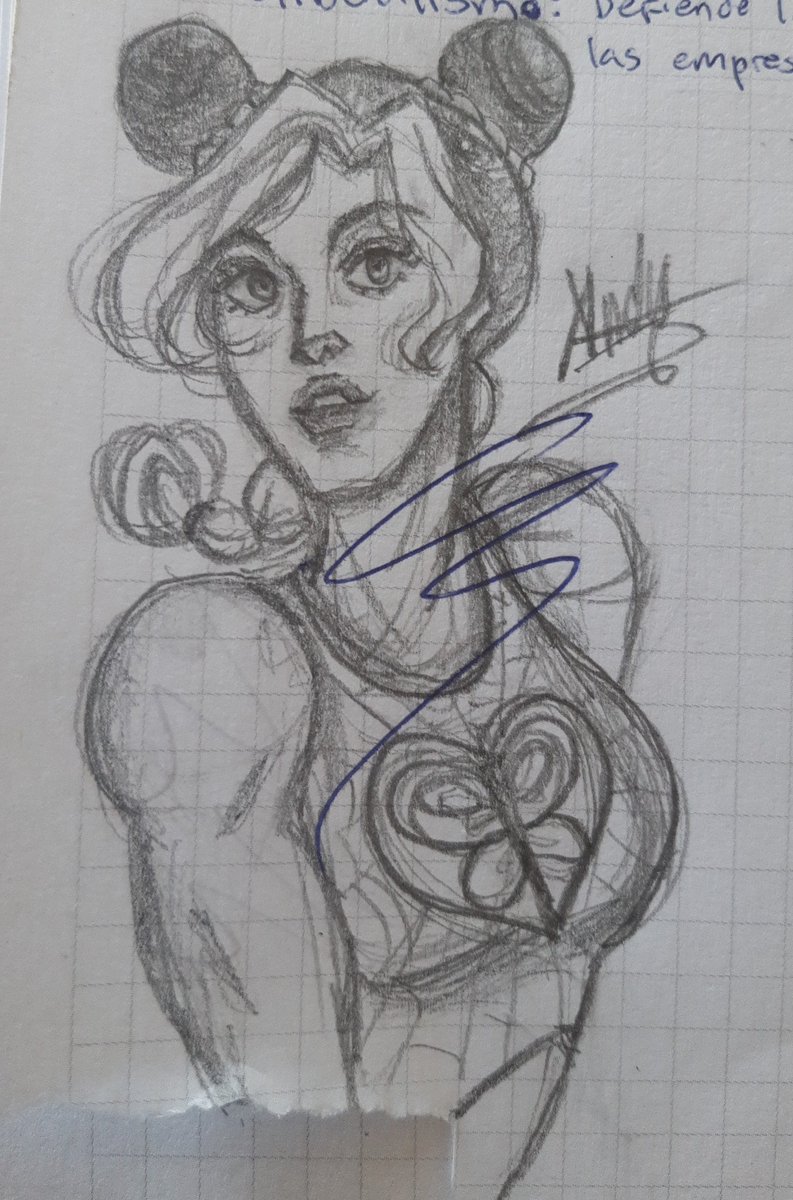 yawarbot's tweet photo. Hice una Jolyne y un Bruno en clase xd #JoJosBizarreAdventure https://t.co/A57oVW7Iin