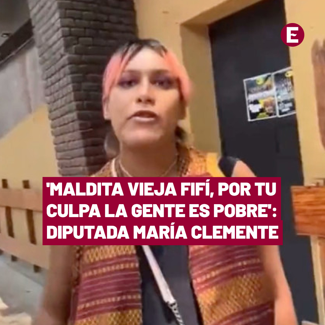 😳 Una más de la diputada @MARIACLEMENTEMX. #VIDEO 

Así fue captada la agresión a la manifestante. acortar.link/3gFz7N