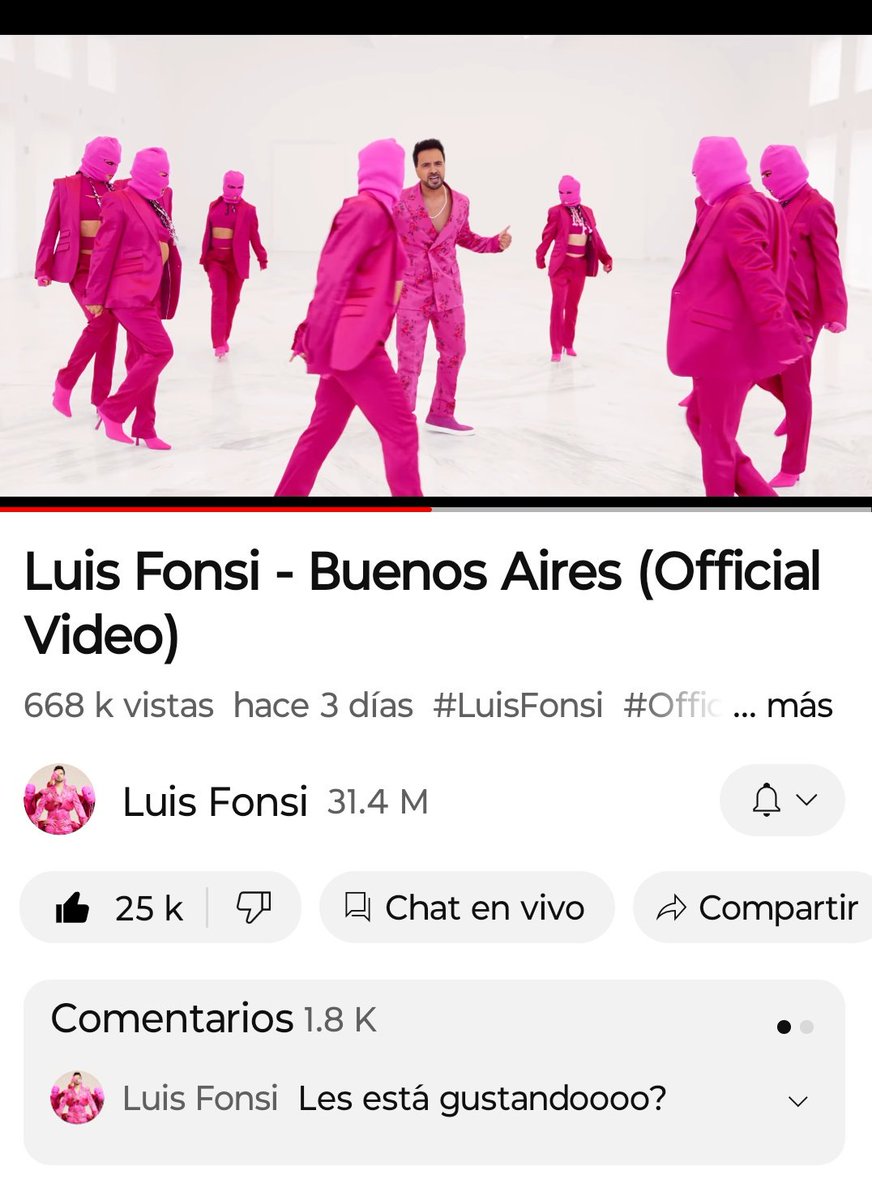 CLAUDIACORDO's tweet photo. #BuenosAires de @LuisFonsi  por #YouTube súper pegadiza!!! @fonsi_fielesarg
#LuisFonsi #ReproducciónMasiva #FonsiFielesArg #Argentina #Vevo 💙 https://t.co/58pzjRNTSW