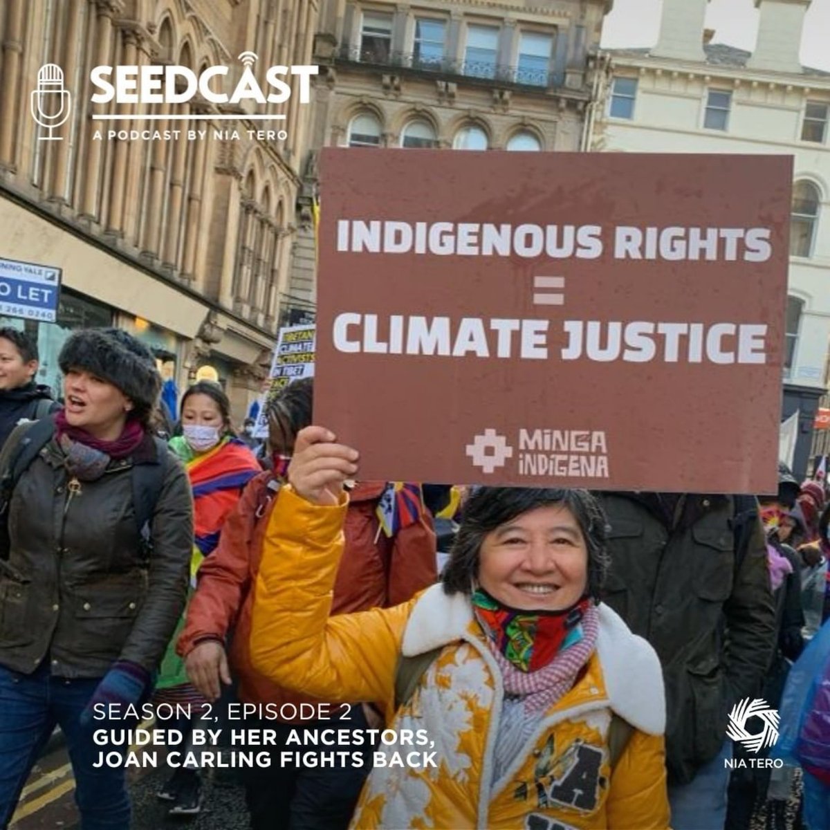 NiaTero's tweet image. As #AANHPI Month comes to a close, we reshare Seedcast&apos;s interview with Joan Carling (Kankana-ey Igorot, Philippines) at #COP26. Joan has been fighting for Indigenous peoples’ rights, social justice, and sustainable development for over 30 years. Listen at bit.ly/3MuPE8E