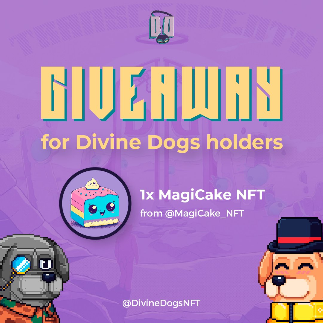 DivineDogsNFT's tweet photo. Week 61 of our Muttley's Solana DeFi Newsletter is live! 📚

This week dive into @MagiCake_NFT with their Yielding Treasury Backed NFTs! 🎂

Also entailed is a holder-exclusive giveaway with a MagiCake NFT! 🫡

Read here: https://t.co/YZBMu7YLMD https://t.co/nF13aUJ4Ob