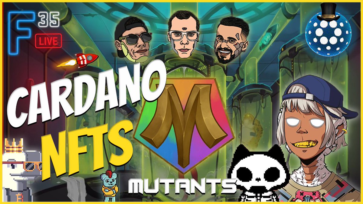 Freedom_35ers's tweet photo. Join us tonight at 9pm EST (1am UTC) for #F35Live π
Tonight we host @MutantNFTs to talk about the new mint & their upcoming developments π§ͺ
We'll also be diving into some upcoming #BTCOrdinals Projects you should have your eye on:
π@Bitcoin_Whales_
π@BitcoinBearsOrd
π@BitBonnies
And memecoins continue to gain traction & onboard new users to Cardano. We'll look at new challenger @BankercoinAda & see if it has the potential to follow up on the path @snekcoinada paved π
#NFTs #CardanoNFT #CNFT #CNFTCommunity #NFTPodcast #SNEK $SNEK $BANK #Ordinals #BitcoinBears #BitcoinWhales #BitBonnies #BTC