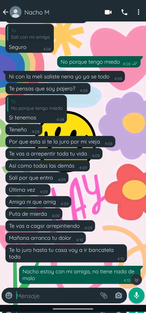 TaniaBelenDiaz's tweet photo. Todo esto porque salí con una amiga. Nunca imaginé que en algún momento de mi vida y de mi relación con un hombre iba a tener que hacer una denuncia por violencia de género, por miedo, por insultos y por amenazas. Ignacio Marchetto me arruinaste. https://t.co/tWXyASjMh3