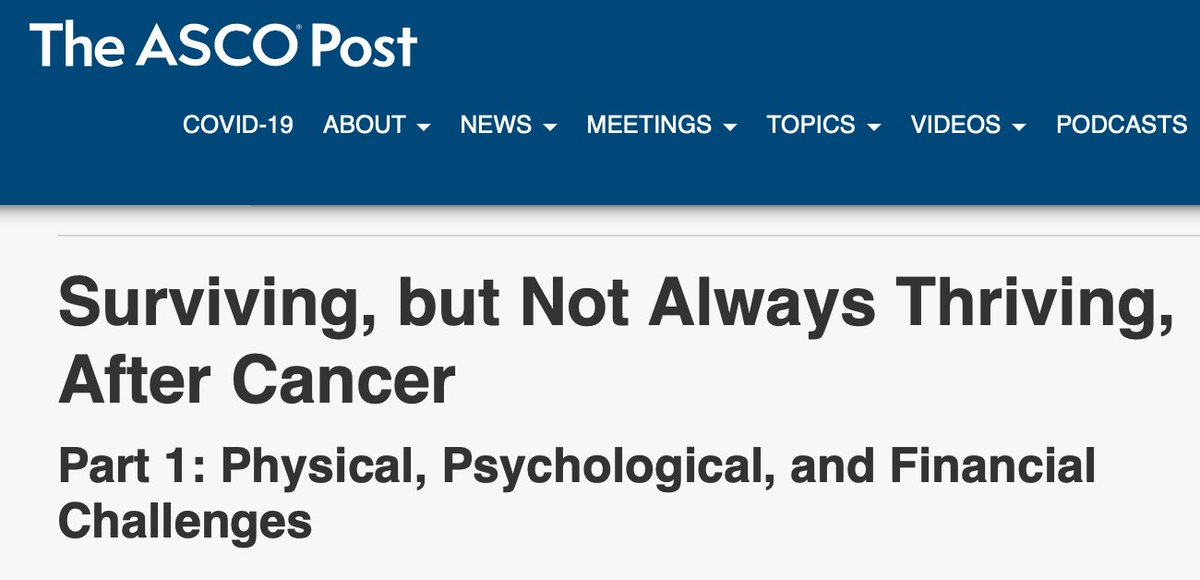 Delighted to have contributed to this May 25 @ASCOPost article w some luminaries! - link at 

ascopost.com/issues/may-25-…

#survonc #fintox #supponc #healthequity