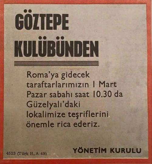 alayinafikir's tweet photo. Siz Lüleburgaz'ı Avrupa zannederken Biz Roma'ya deplasman yapıyorduk | 1970 https://t.co/VO1OTPlQUa