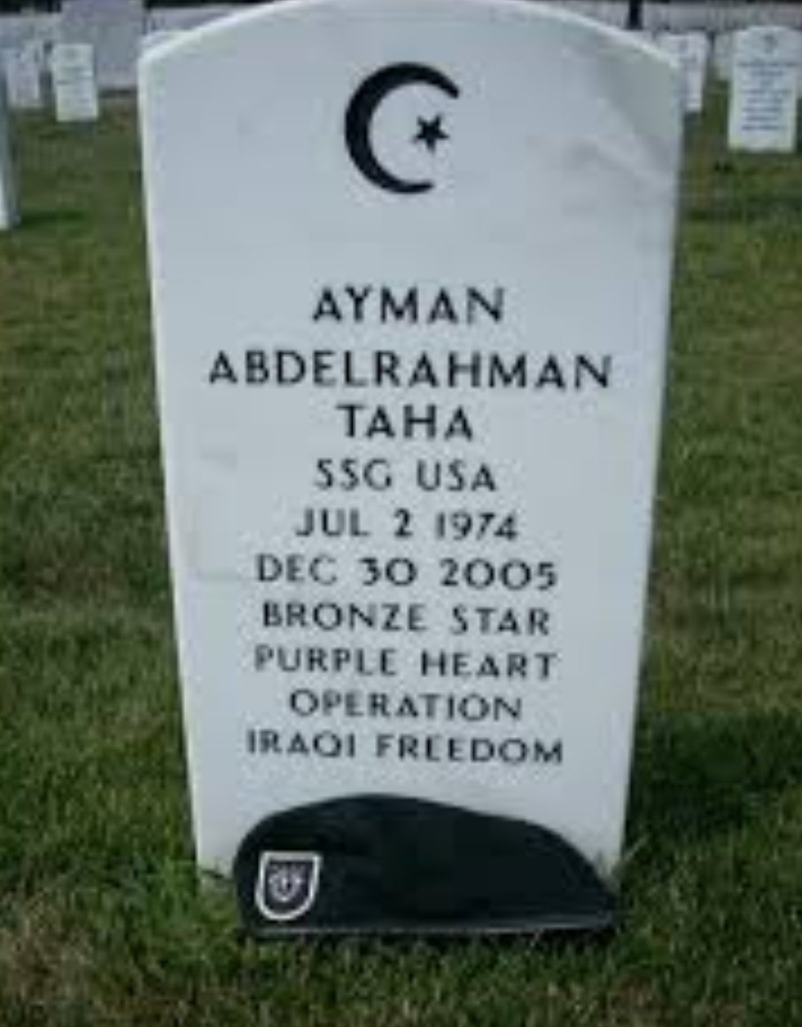 May29-Memorial Day-We Remember US Army Staff Sergeant Ayman Taha who made Ultimate Sacrifice in 2005 ADAMS held Funeral Services for him at ADAMS Sterling Mosque & he was buried in Arlington Cemetery @imammagid @bobrobertsjr @rabbisaperstein @MultiFaithNN @IFCMW