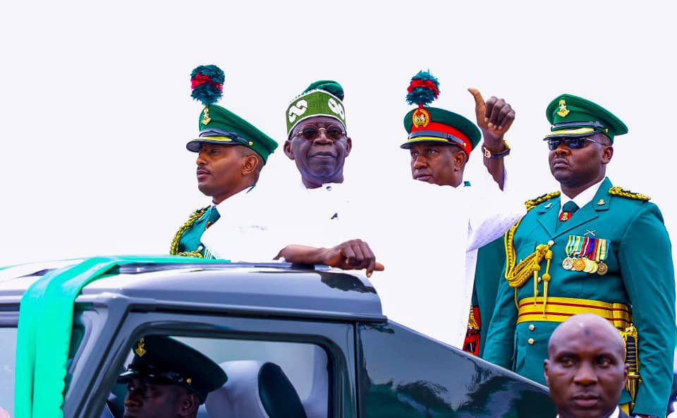 FMINONigeria's tweet photo. #Presidentialinauguration2023 and Swearing in Ceremony of President Bola Ahmed Tinubu and Vice President, Sen. Kashim Shettima at the Eagles Square, Abuja. 
#May29PresidentialInauguration
#NigeriaBetterTogether https://t.co/LBwymK45s0