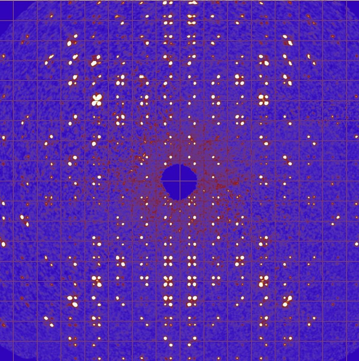 Ferrocene has an incommensurate phase! Look at these awesome satellites.