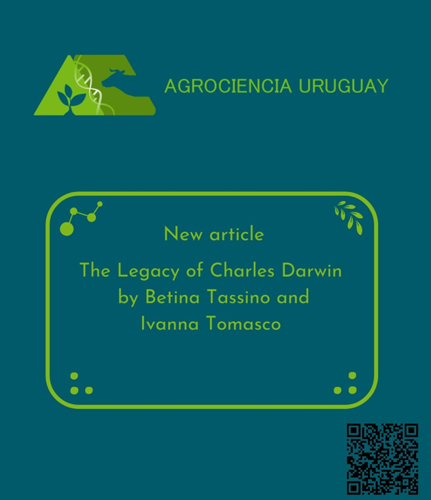 Con mi querida amiga <a href="/IvannaTomasco/">Ivanna Tomasco</a> escribimos este editorial sobre el legado de Charles Darwin a partir de una invitación de Agrociencia Uruguay

Está disponible para descargar en agrocienciauruguay.uy/index.php/agro…