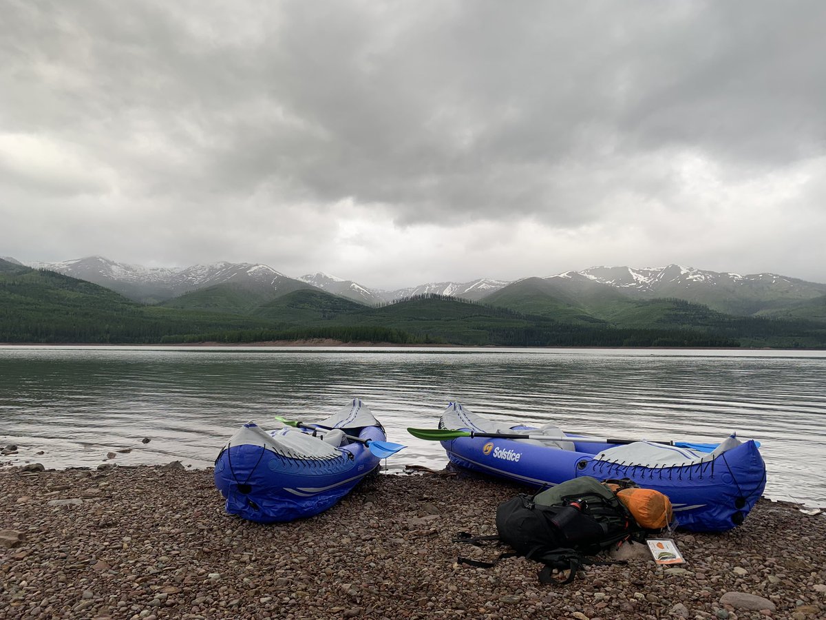 LillianByer's tweet photo. Pitstop between Davidson and Boston: paddling &amp; backpacking at Hungry Horse Reservoir/Glacier National Park! 

Not pictured: my atrocious paddling tan https://t.co/H0C6aRTF8N