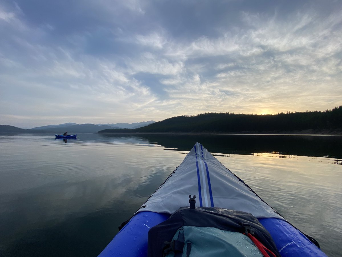 LillianByer's tweet photo. Pitstop between Davidson and Boston: paddling &amp; backpacking at Hungry Horse Reservoir/Glacier National Park! 

Not pictured: my atrocious paddling tan https://t.co/H0C6aRTF8N