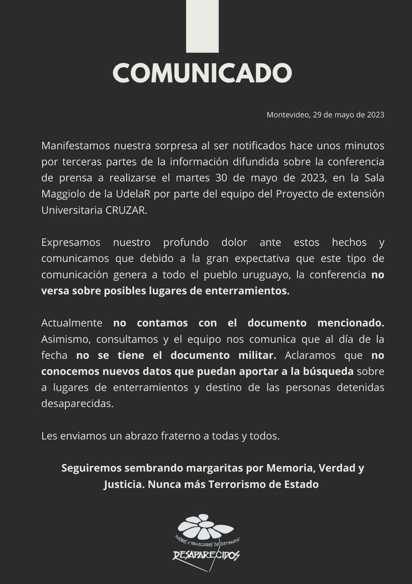 ⚠️ Comunicado 👇