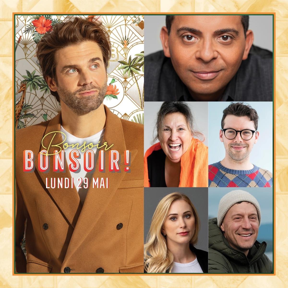 Ce soir:
✨ On se souvient du grand Michel Côté;
🎤 on reçoit Gregory Charles, Simon Boulerice et Joannie Rochette;
🐿 Marthe Laverdière nous aide à éloigner les indésirables; 
🚐 et on parle au grand voyageur Julien Roussin Côté 

—🕘21h📺ICI TÉLÉ— 
#BonsoirBonsoir