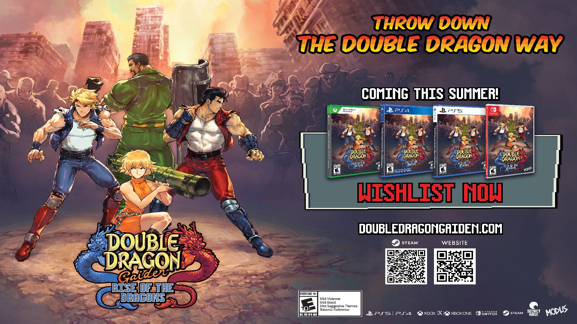 Double Dragon Gaiden: Rise of the Dragons Out This Summer