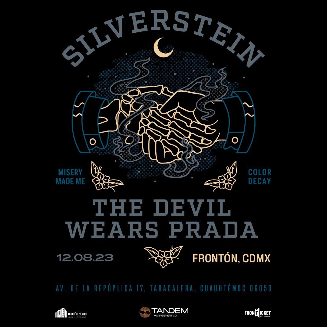 Silverstein 🤝 The Devil Wears Prada 🇲🇽 Together for one-night only in Mexico City - August 12 at Frontón

🎫 TICKETS are on-sale now: passline.com/eventos/silver…

Don’t miss this historic event!  Celebrating 17 years of friendship together - been touring all over the world!