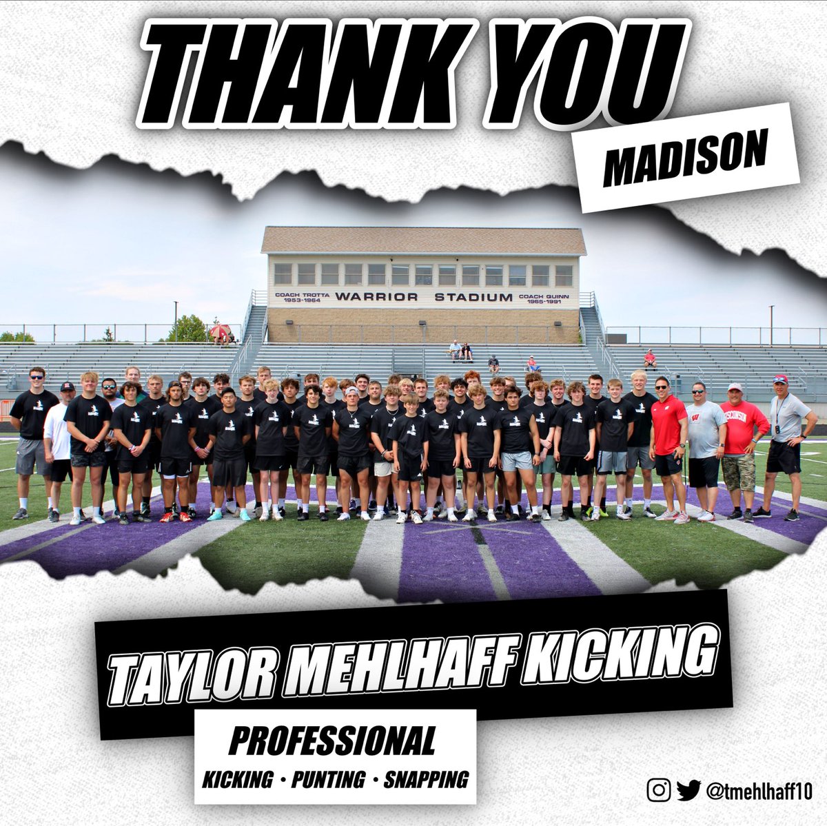 tmehlhaff10's tweet photo. 👀  Some phenomenal talent in Madison, Wisconsin today! 🔥   
Big "thank you" to everyone involved for making this an awesome event!  
Up Next: Pre-Season "Mini-Camps" in July limited to first 15 registrants!
https://t.co/un44PXnYEZ https://t.co/HTSdU4b85C