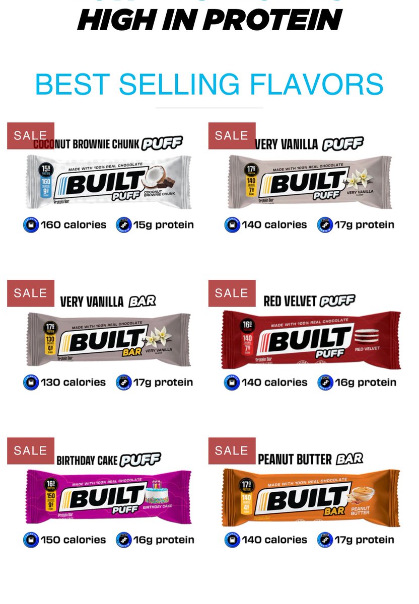 CrazyRilee's tweet photo. Sitewide #sale! @Built_Bar  
Code hhf for extra savings!

https://t.co/xPl13dHL9v

#builtbar #imbuilt #teambuilt #built #yougottatrythis #fitfam #macrofriendly https://t.co/RHuN8eRSuZ
