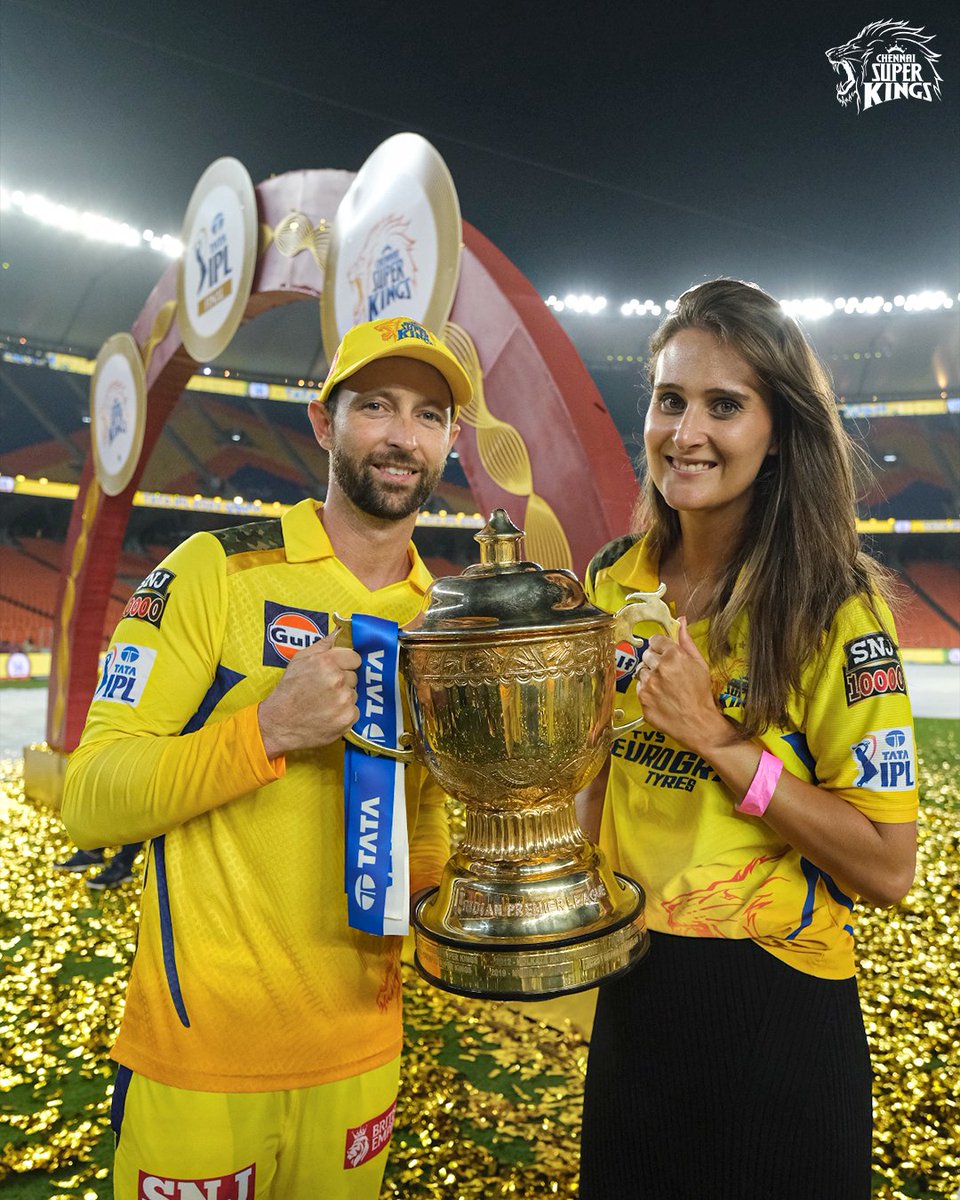 ChennaiIPL's tweet photo. One dreamy year, one good memory to celebrate!🤩

#CHAMPION5 #WhistlePodu #Yellove 🦁 https://t.co/luCFvHTEp6