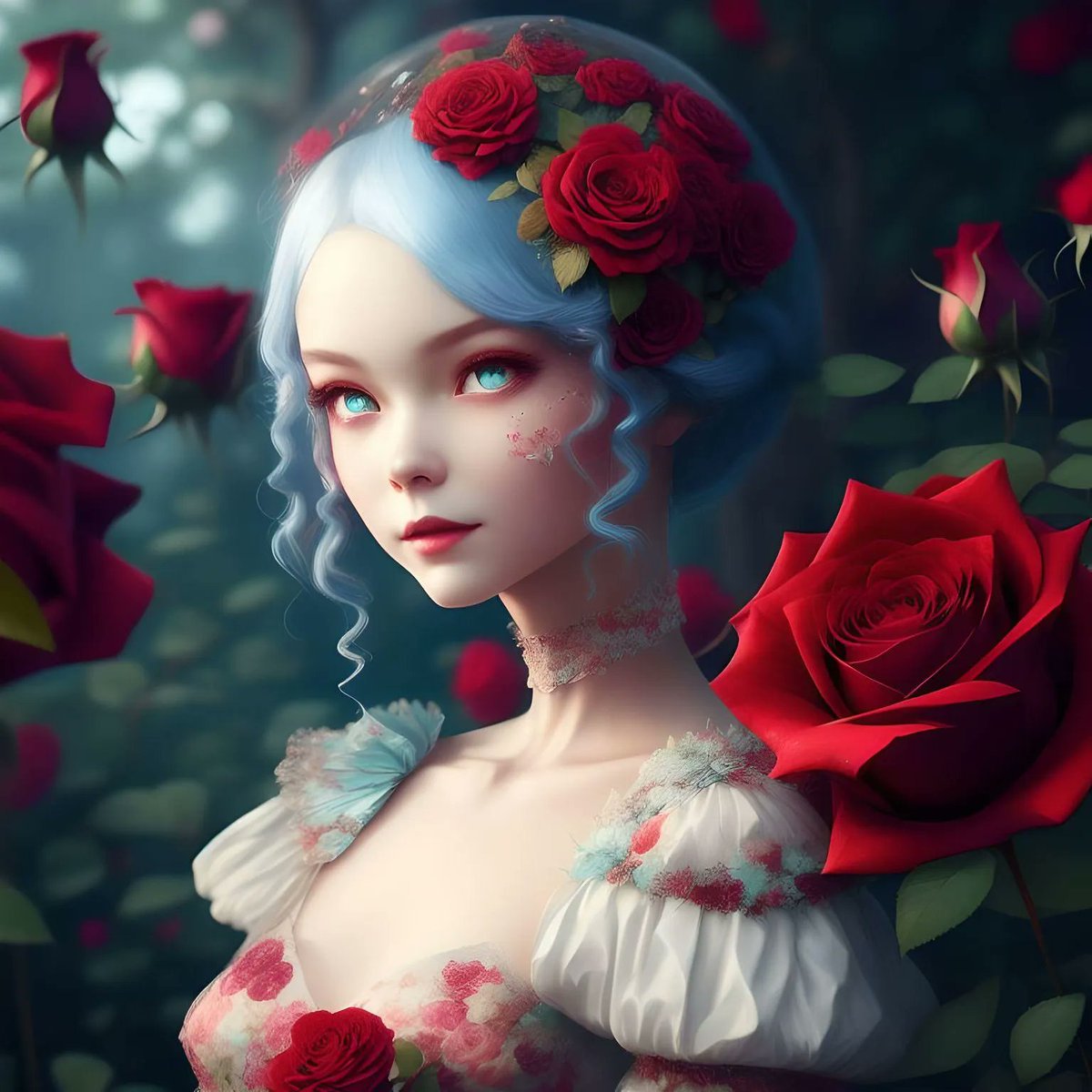 airights33's tweet photo. The roses might still be red, but Alice is now in the world of AI. #AIWonderland #AliceEvolves" https://t.co/pqTOwNj5hK
