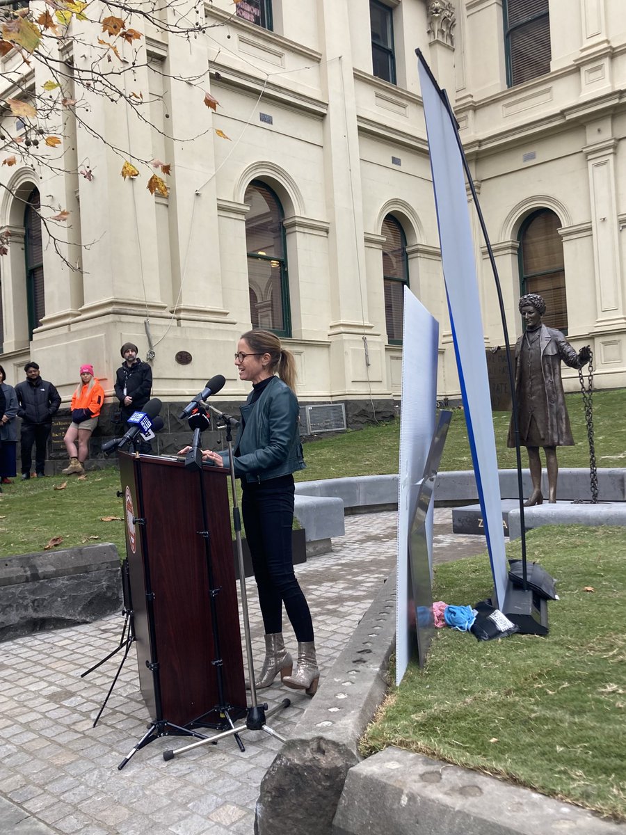 “The creation of Zelda is a critical act of commemorative justice,” says ⁦@clareawright⁩ “Zelda’s statue is a reminder that women have always had to fight for the rights we enjoy today”. ⁦<a href="/amooaus/">A Monument of One's Own</a>⁩ We hope Zelda will inspire women to go back to the barricades.